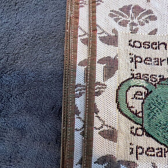 Set Of 4‎ Vintage Teapot Tapestry Placemats With Herb Motifs Cottagecore - Picture 7 of 10